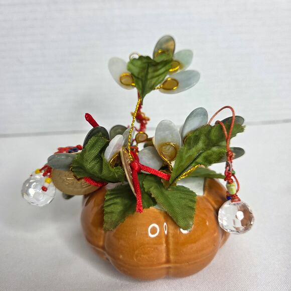 Vintage Chinese Gemstone  Bonsai Flower Feng Shui Money Tree - Picture 3 of 7